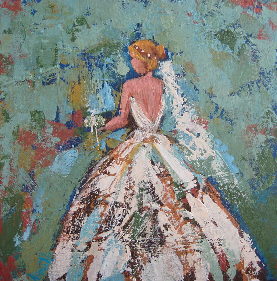 887x900 Bride Painting By Karen Smith - Bride Painting