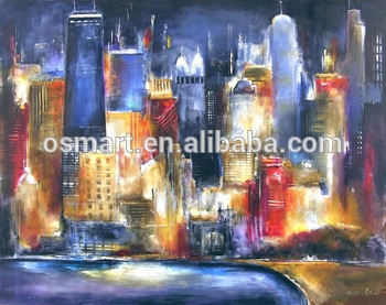 350x277 Hand Painted Pictures On Canvas Modern Oil Paintings To Room - Bright Color Painting