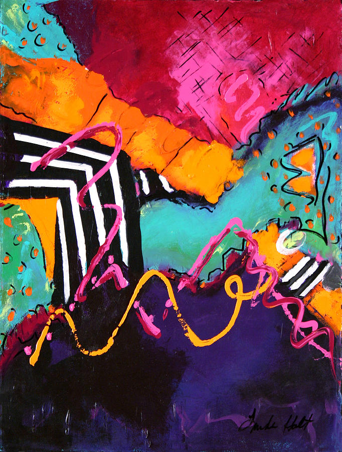 682x900 In Living Color Painting By Linda Holt - Bright Color Painting