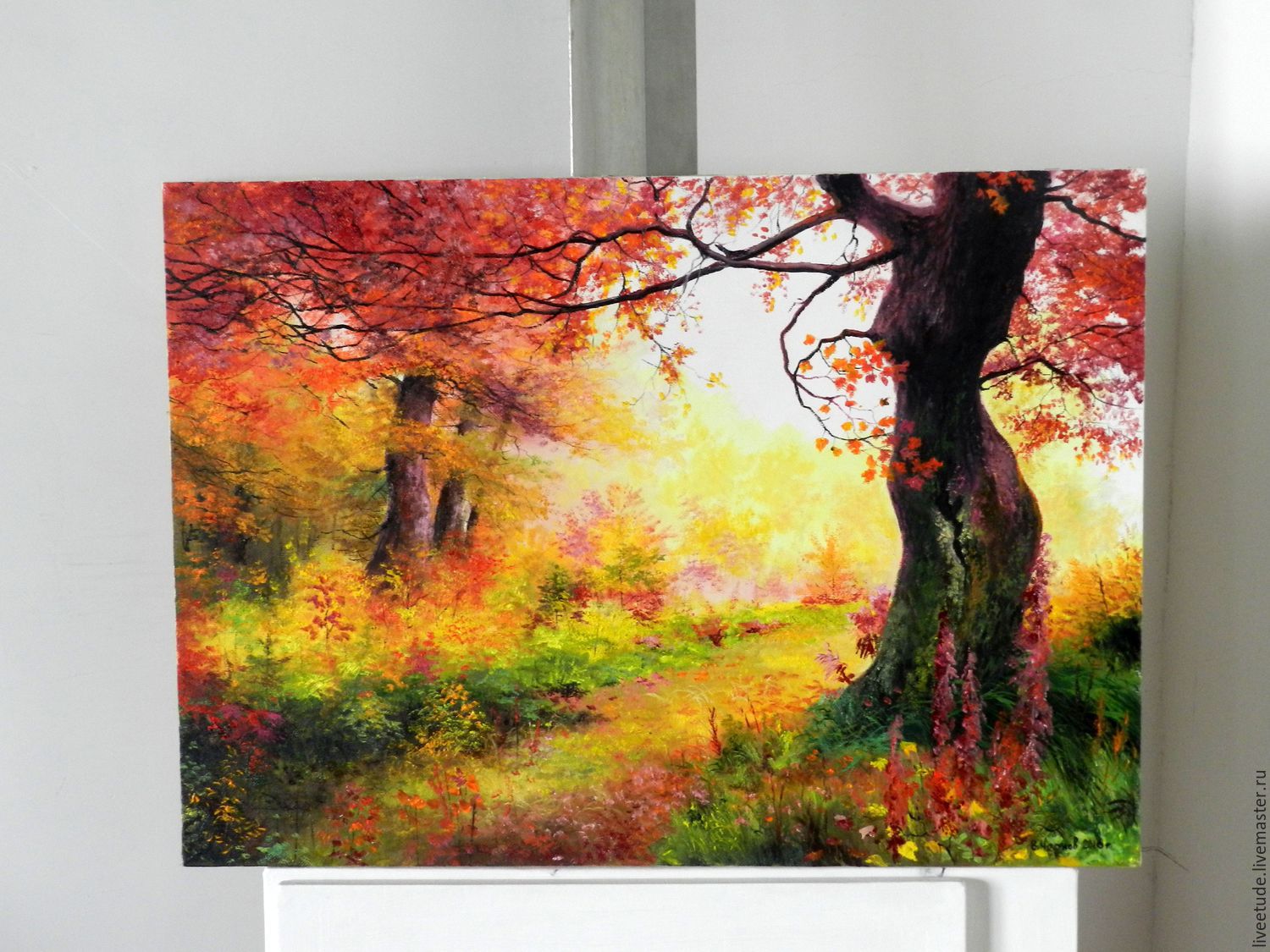 1500x1125 Oil Painting Landscape Derevo Zhelaniy Author's Work Shop Online - Bright Color Painting
