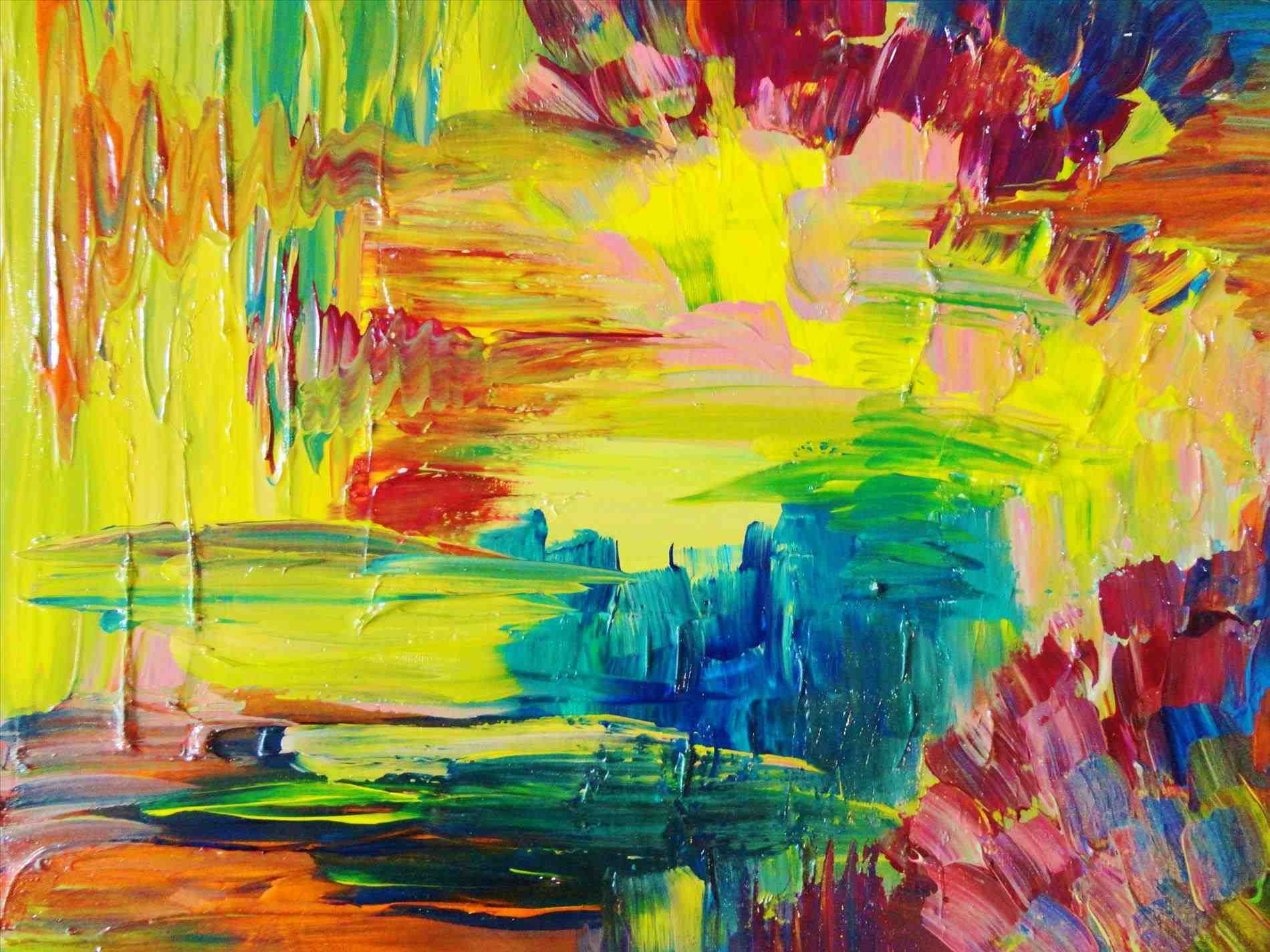 1900x1425 Bright Colorful Paintings - Bright Color Painting