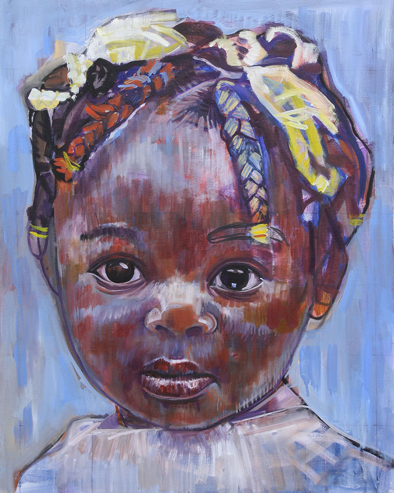 800x1000 Portrait Paintings Of African Children For Sale Bright Eyes By - Bright Eyes Painting