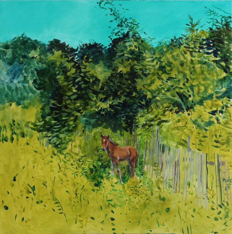 770x776 Saatchi Art Bright Eyes Colt Painting By Smalej - Bright Eyes Painting