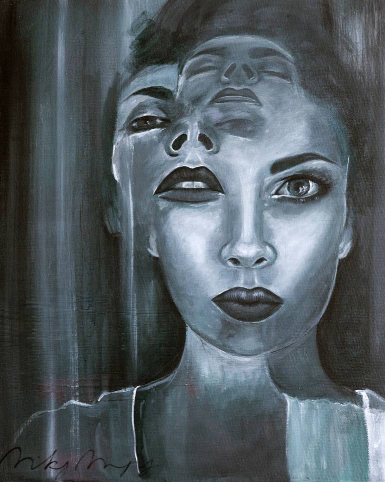 770x962 Saatchi Art Turnaround Bright Eyes Painting By Nicky Myny - Bright Eyes Painting