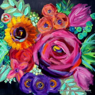 400x400 Ivy Lane Designs Painting Surprise! - Bright Flower Painting