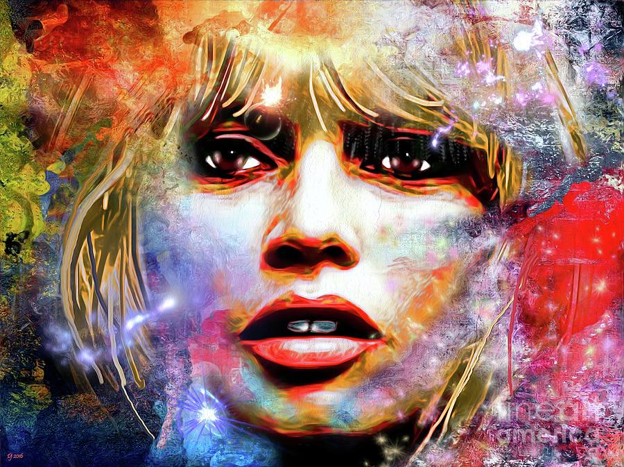 900x673 Brigitte Bardot Painted Painting By Daniel Janda - Brigitte Bardot Painting