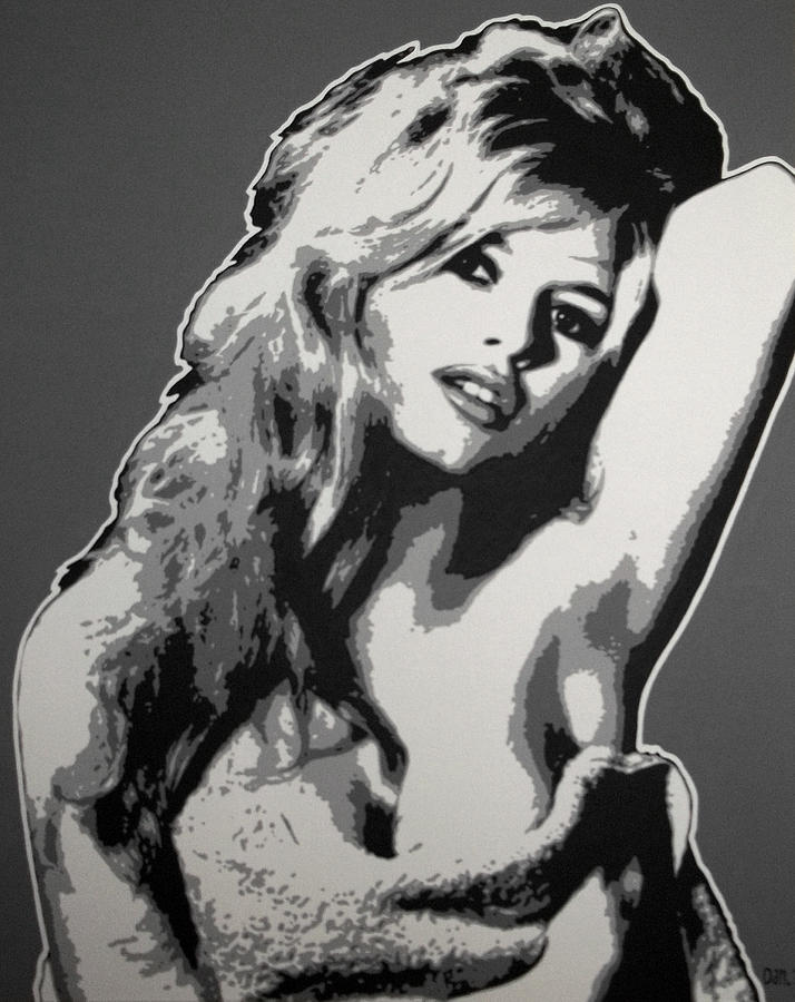 714x900 Brigitte Bardot Painting By Dan Carman - Brigitte Bardot Painting