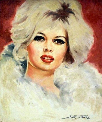 417x500 Brigitte Bardot Images Bb Painting Wallpaper And Background Photos - Brigitte Bardot Painting