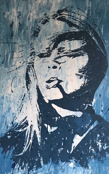 441x700 Gerke Rienks, Brigitte Bardot, Bb - Brigitte Bardot Painting