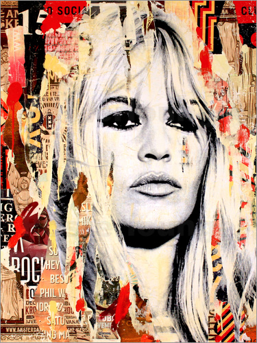 375x500 Michiel Folkers Brigitte Bardot Poster Posterlounge - Brigitte Bardot Painting