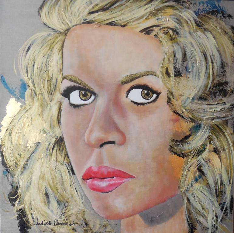 770x767 Saatchi Art B.b. (Brigitte Bardot) Painting By Judith Cameron - Brigitte Bardot Painting