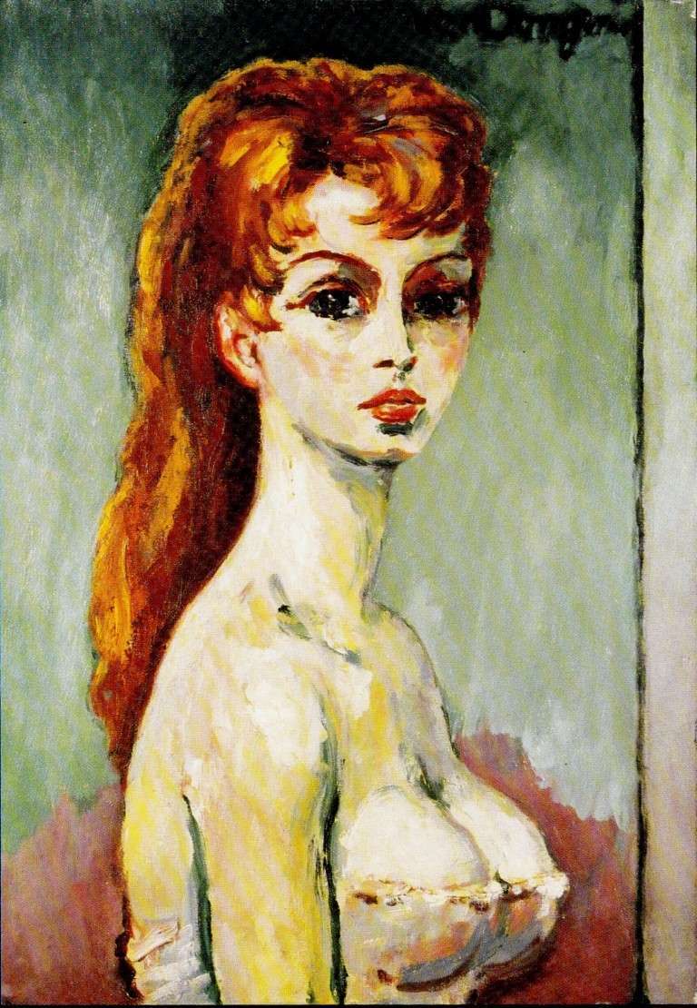 768x1110 Artwork By Kees Van Dongen - Brigitte Bardot Painting