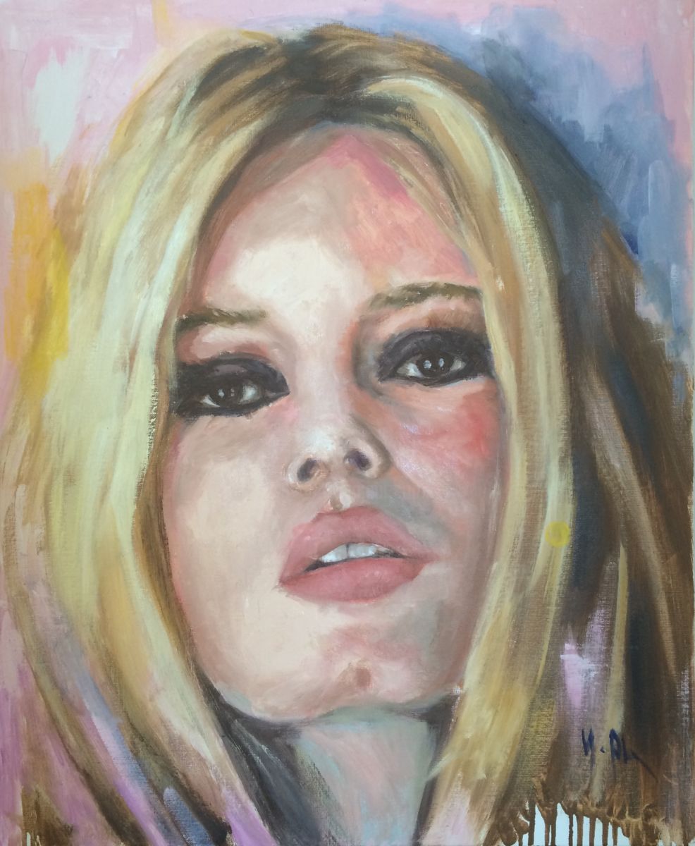 986x1200 Brigitte Bardot (Yulia Philippe) - Brigitte Bardot Painting