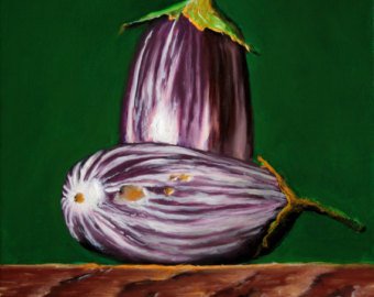 340x270 Eggplant Artwork Etsy - Brinjal Painting