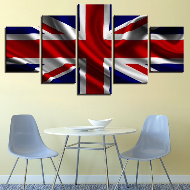 640x640 Home Decoration Modular Wall Hd Poster Picture On Canvas Art 5 - British Flag Painting