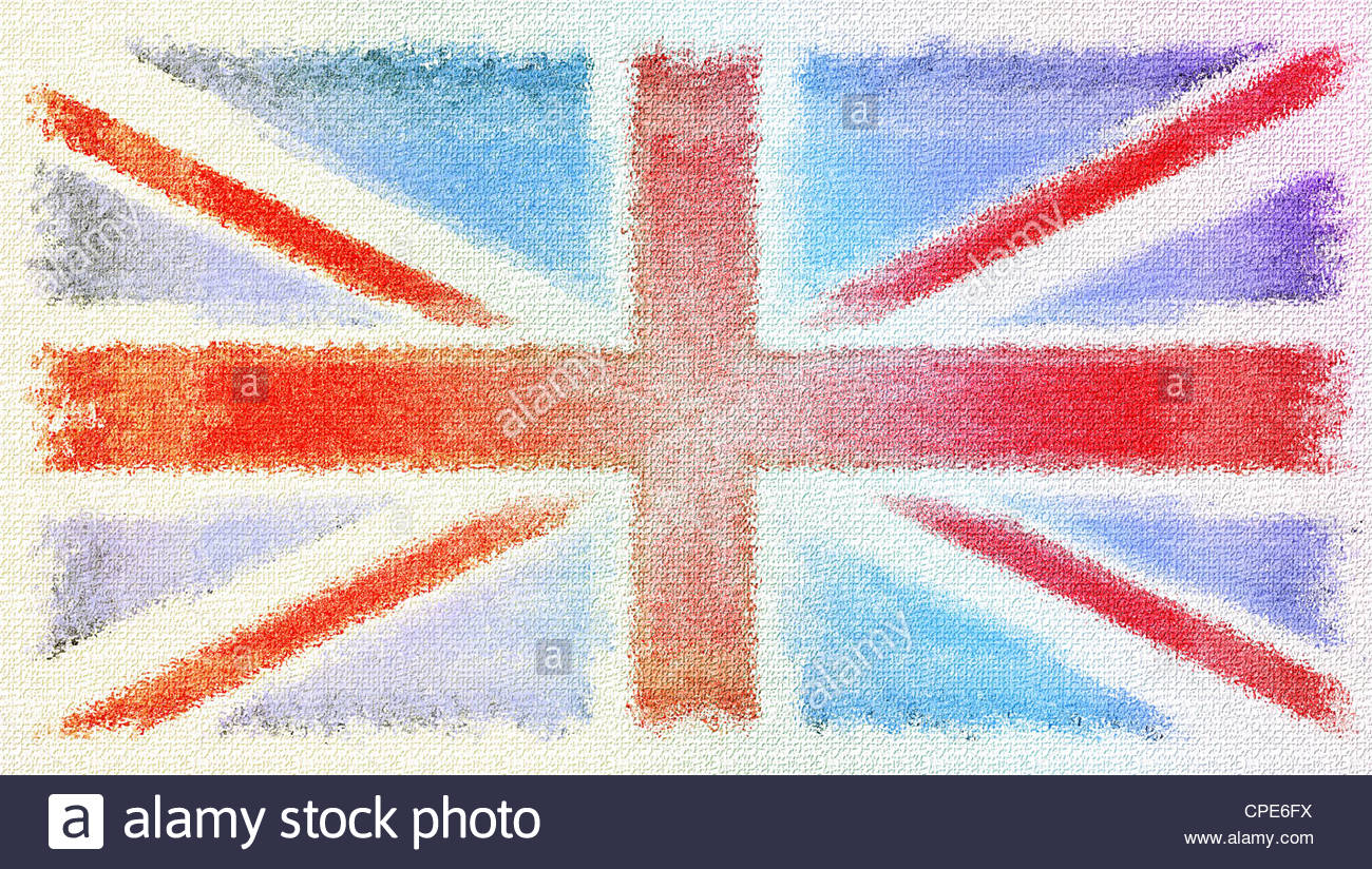 1300x824 Union Jack Flag Canvas Painting Jasper Johns Stock Photo 48255646 - British Flag Painting