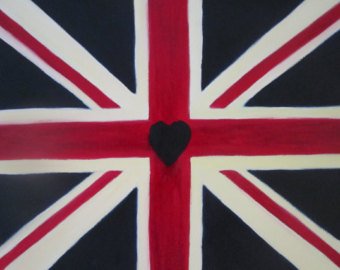340x270 Union Jack Painting Etsy - British Flag Painting