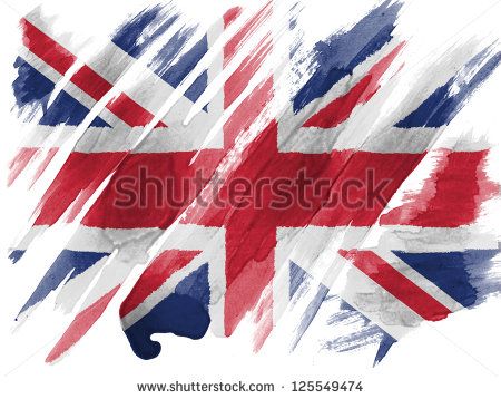 450x358 Stock Photo Britain British Flag Painted With Watercolor On Paper - British Flag Painting