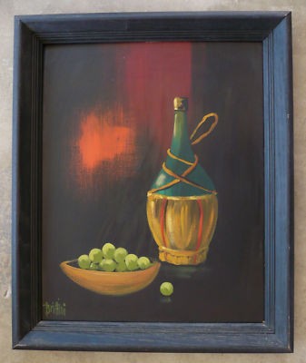 337x400 Modern Mod California, Vintage Brittini Oil Painting - Brittini Painting