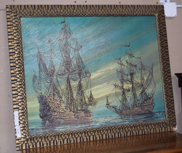 640x538 Signed Oil Painting - Brittini Painting