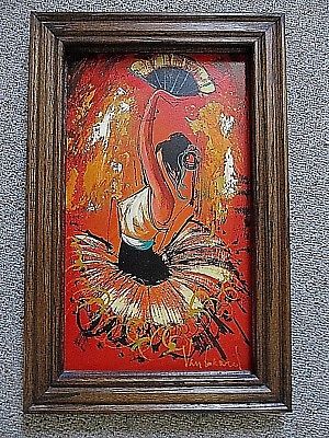 300x400 Vintage Mid Century Vanguard Studios (California) Flamenco Dancer - Brittini Painting