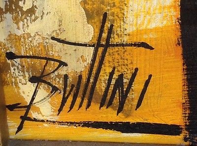 400x296 Vintage Oil Painting Signed Brittini Mid Century Modern California - Brittini Painting