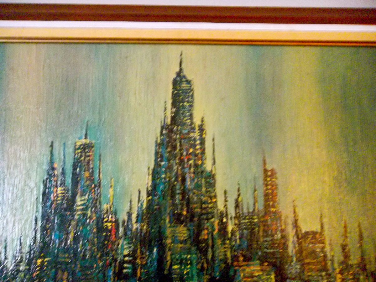 1200x900 Brittini Sofa Print Abstract Cityscape Collectors Weekly - Brittini Painting