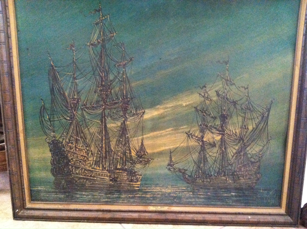1296x968 Brittini Spanish Armada Antique Appraisal Instappraisal - Brittini Painting