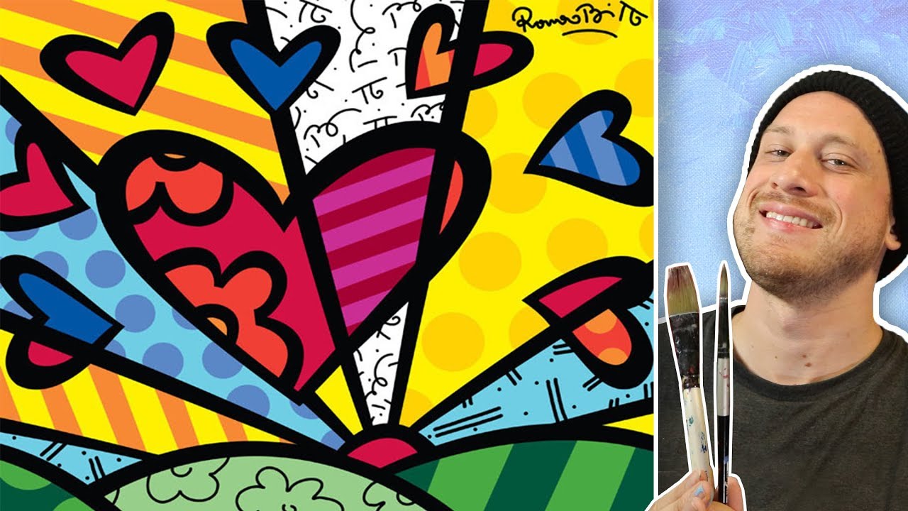 1280x720 How To Paint In The Style Of Romero Britto - Britto Painting