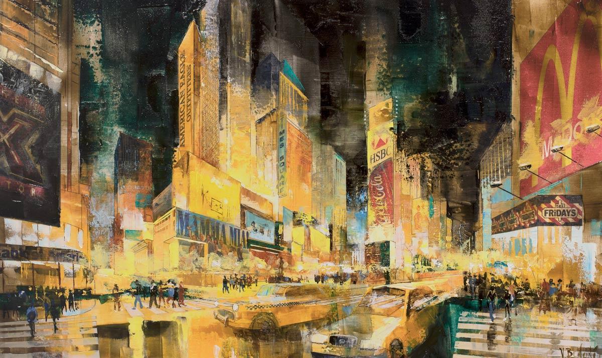 1200x714 New York Broadway - Broadway Painting