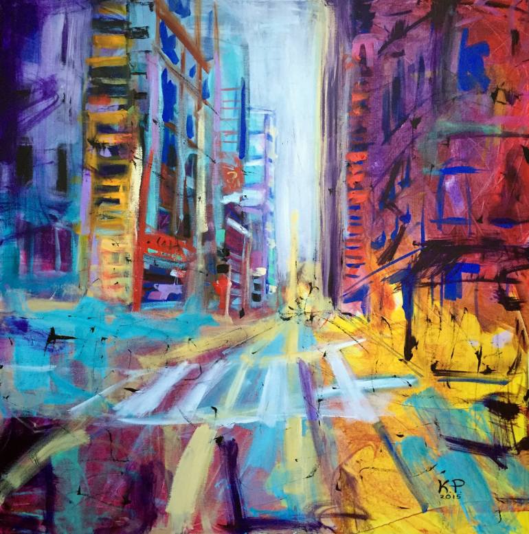 Broadway Painting at PaintingValley.com | Explore collection of ...