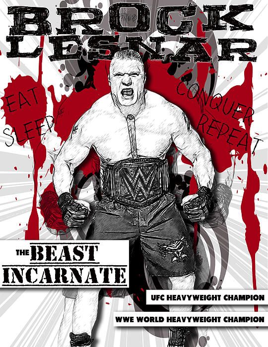 540x700 Brocklesnar, - Brock Lesnar Painting