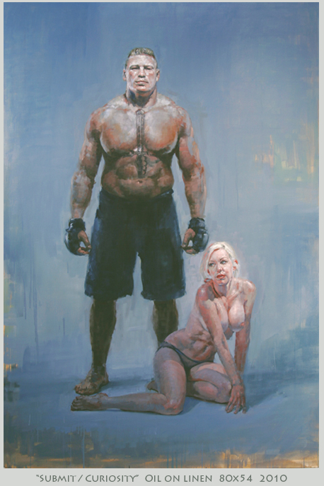 458x687 Mma Goes High Art In New Gallery Exhibition - Brock Lesnar Painting