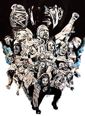 300x410 Paintings - Brock Lesnar Painting