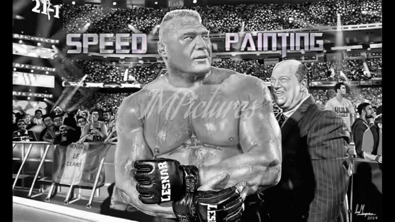 1280x720 Wwe Brock Lesnar - Brock Lesnar Painting