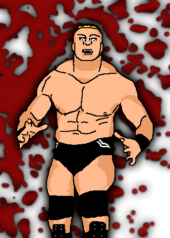 343x480 Brock Lesnar 2002 Beast Mode By Trevor2002 - Brock Lesnar Painting