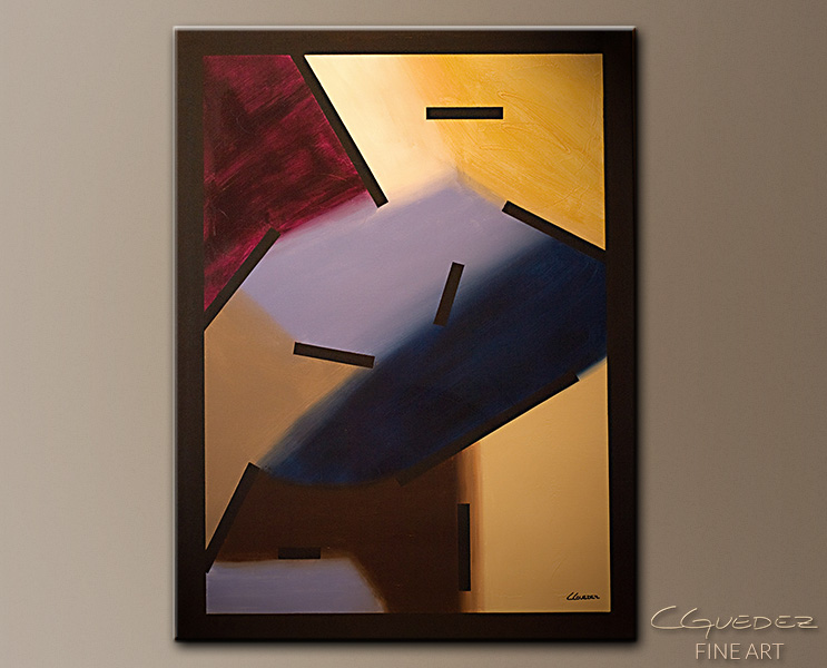 743x600 Geometric Abstract Art Broken Dreams Modern Painting - Broken Dreams Painting