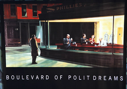 447x315 Nighthawks Forever - Broken Dreams Painting