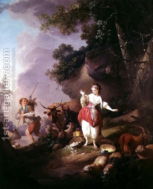 496x612 The Broken Eggs Jean Baptiste Huet Reproduction 1st Art Gallery - Broken Eggs Painting
