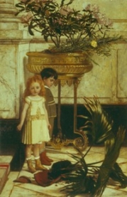 179x277 Human Connections Figural Art From The Bruce Museum Collection - Broken Flower Pot Painting