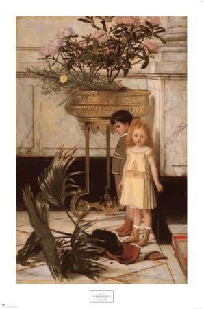 298x450 The Broken Flower Pot, 1876 Art Print By Jan C. Verhas - Broken Flower Pot Painting