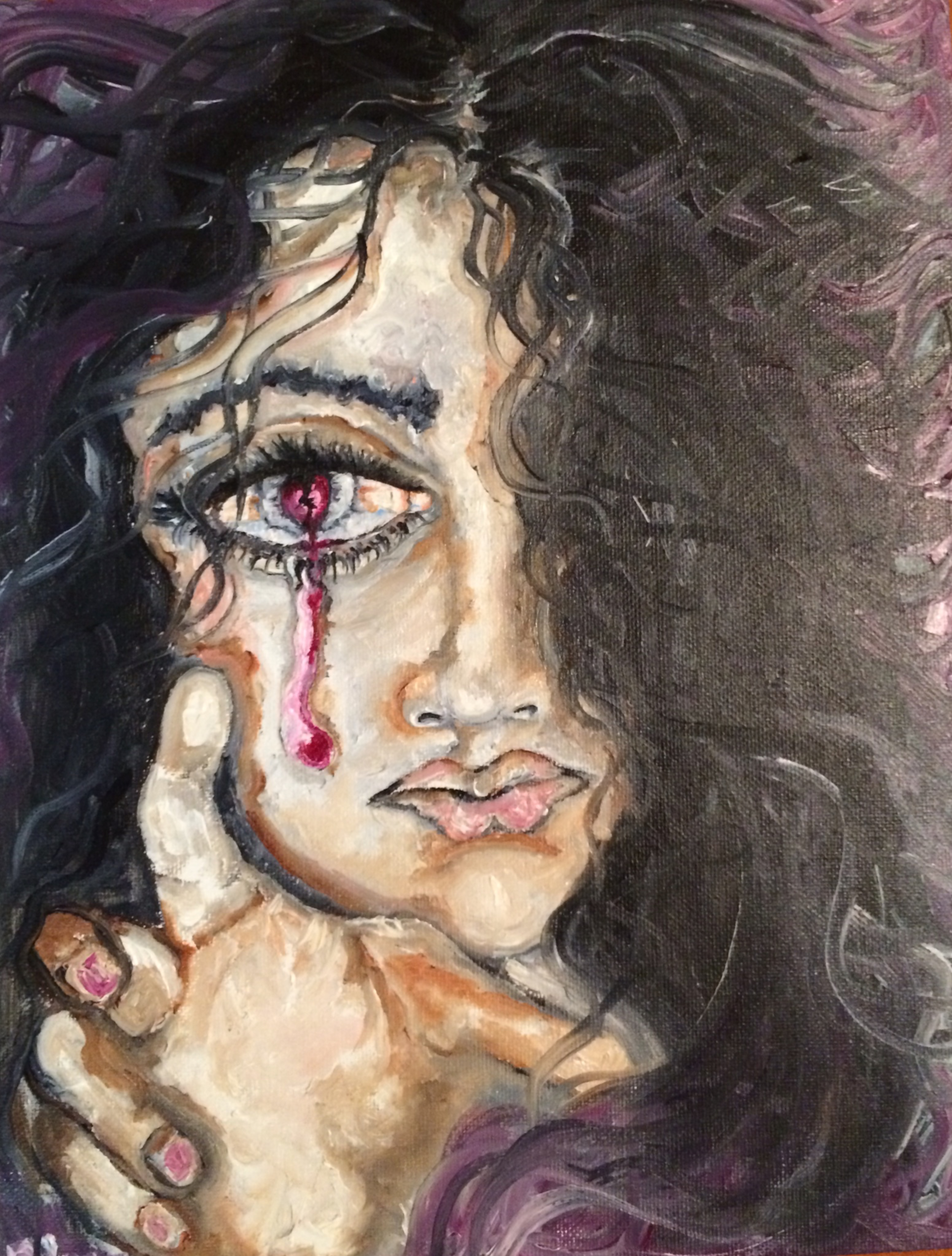 6463x8529 Sangeetha Bansal Artwork Broken Heart Original Painting Oil - Broken Painting