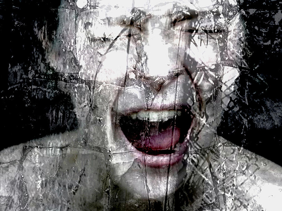 900x674 Broken Girl Painting By Artist Mayo - Broken Painting