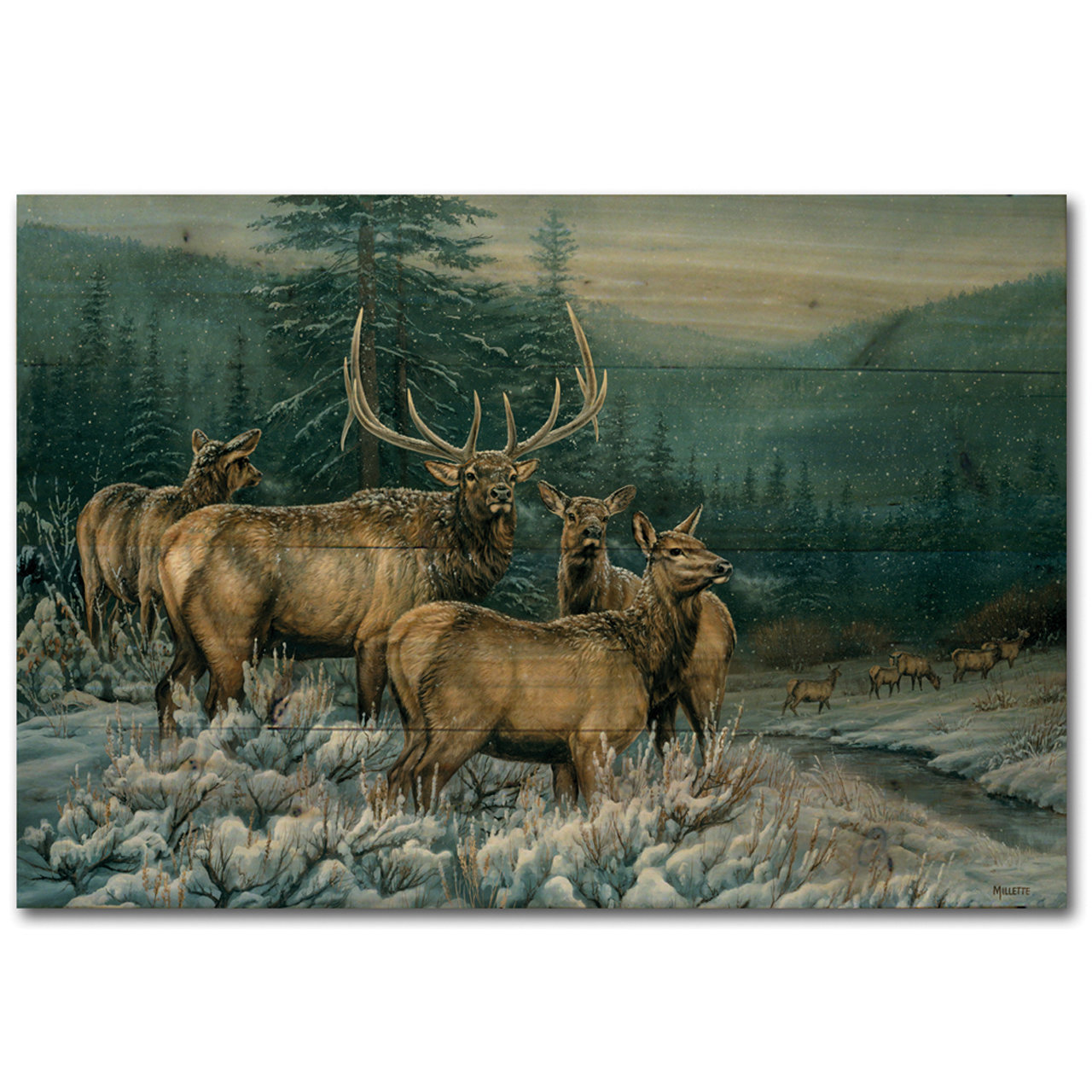 1280x1280 Wgi Gallery Broken Silence Elk Painting Print Plaque Wayfair - Broken Silence Painting