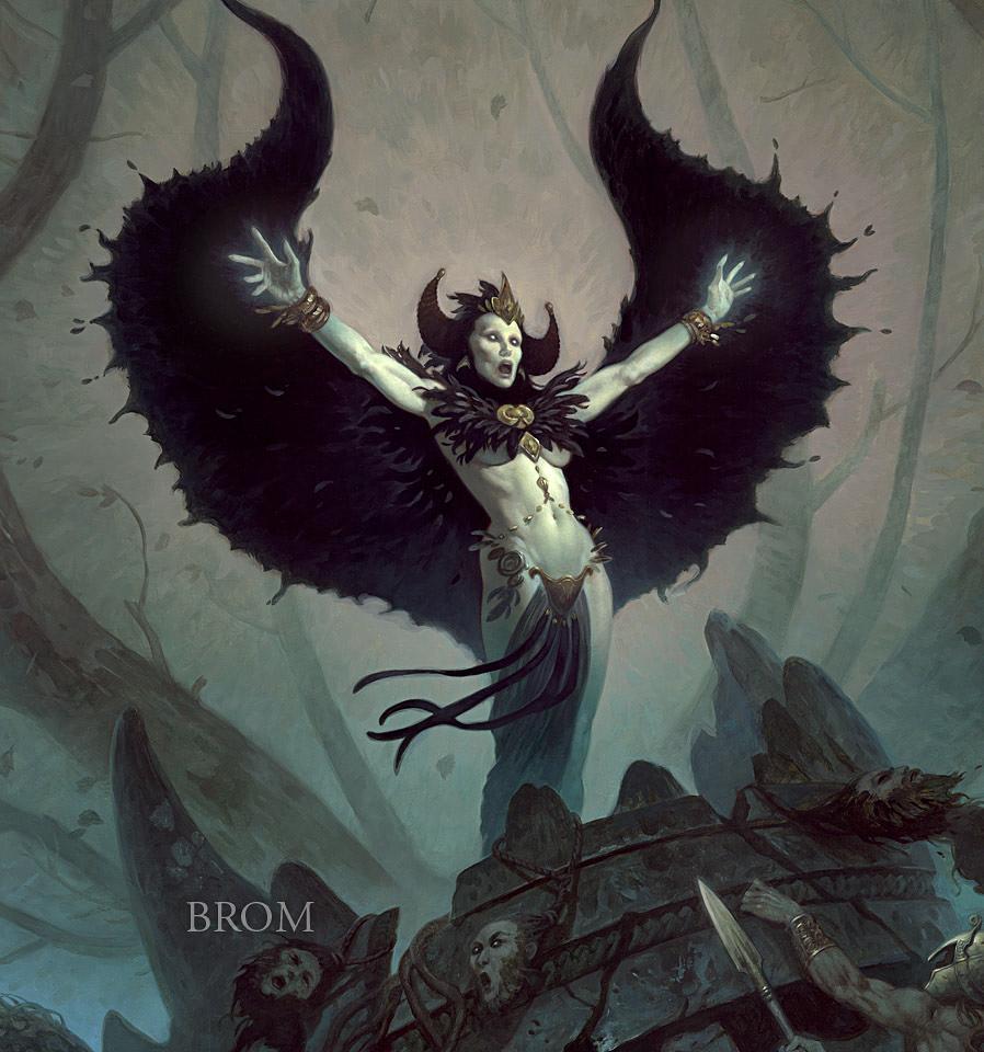 898x960 Gerald Brom Art Painting Illustration Witchwood 2012 Meghan Hetrick - Brom Painting