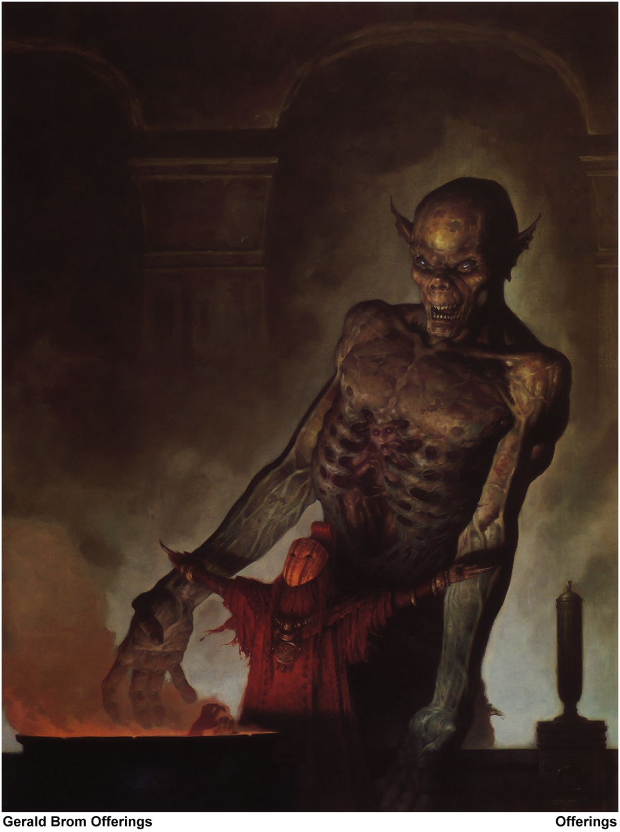 894x1200 Metal On Metal Gerald Brom, Horror Fantasy Art - Brom Painting