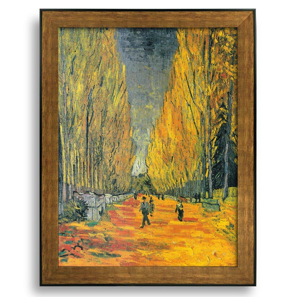 1000x1000 Les Alyscamps By Vincent Van Gogh Framed Art Print Famous Painting - Bronze Painting