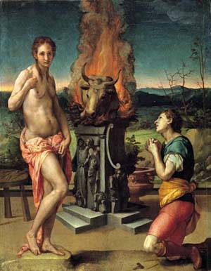 300x386 Pygmalion And Galatea Painting Bronzino Agnolo Oil Paintings - Bronzino Painting