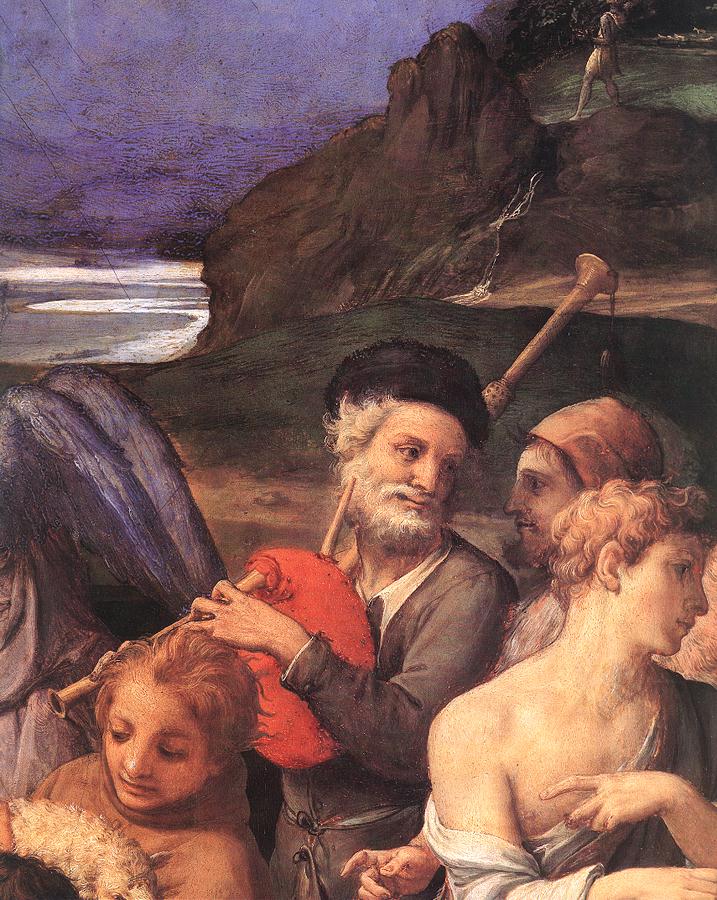717x900 Adoration Of The Shepherds (Detail) 2 1535 40 Painting Agnolo - Bronzino Painting