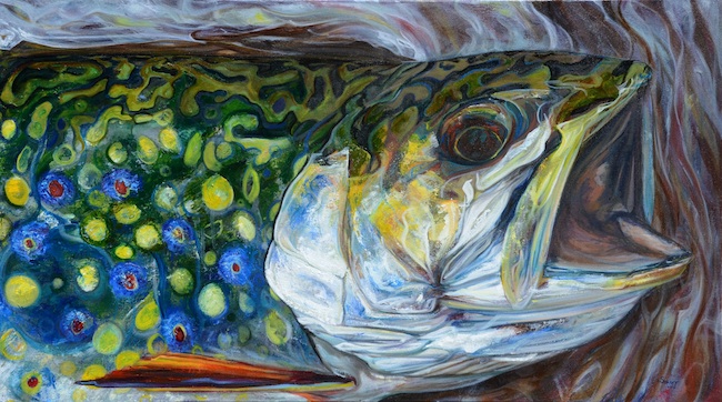 Brook Trout Painting at PaintingValley.com | Explore collection of ...